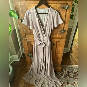 Beige Baltic Born Bridesmaid Dress
